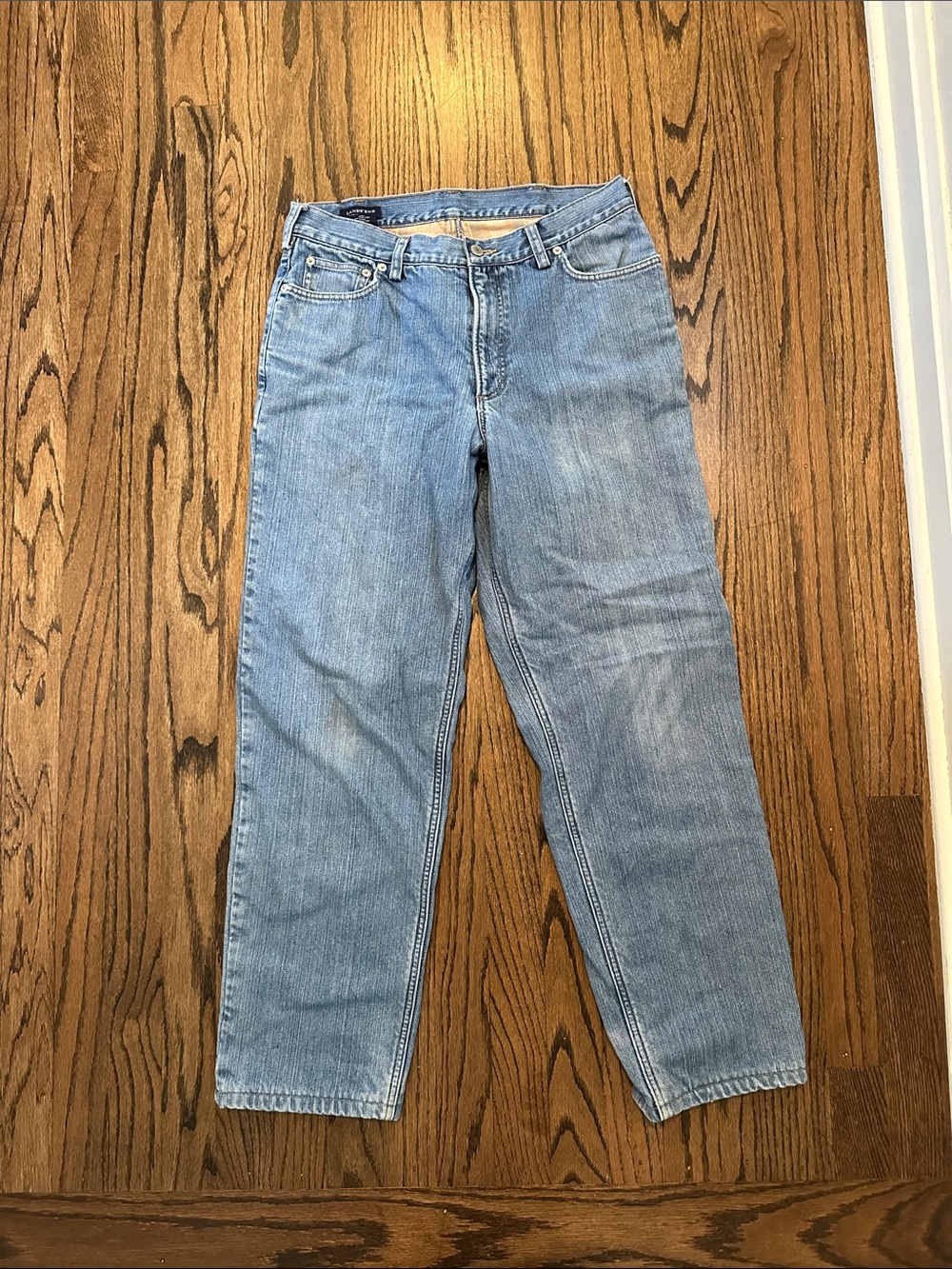 Lands End Men's Straight-Leg Jeans, 32